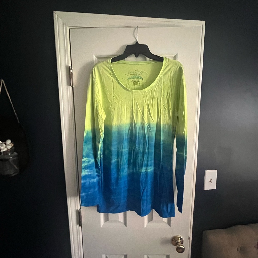 Earth Yoga Green and Blue tunic